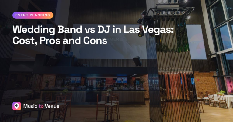 Wedding Band vs DJ in Las Vegas: Cost, Pros and Cons